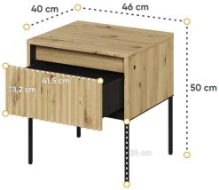Lenart Szafki Nocne Do Sypialni|Szafki Nocne*Szafka nocna do sypialni Trend TR-10 dąb artisan