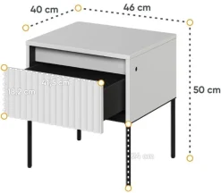 Lenart Szafki Nocne Do Sypialni|Szafki Nocne*Szafka nocna Trend TR-10 biała