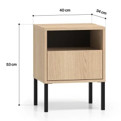 Dzieci ML Meble Szafki Nocne Do Pokoju Młodzieżowego|Szafki Nocne Do Pokoju Dziecięcego*Szafka nocna z szufladą Barnee 05