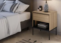 Dzieci Lenart Szafki Nocne Do Pokoju Młodzieżowego|Szafki Nocne Do Pokoju Dziecięcego*Szafka nocna z szufladą i półką VISSO VI-10 dąb linearny