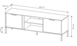 Laski Meble Szafki Rtv Do Salonu|Szafki Rtv*Szafka RTV antracyt złoto Lars 153