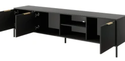 Laski Meble Szafki Rtv Do Salonu|Szafki Rtv*Szafka RTV do salonu antracyt złoto Lars 203