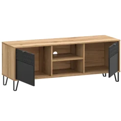 Mebelbos Szafki Rtv Do Salonu|Szafki Rtv*Szafka RTV iz czrnymi ryflowanymi frontami Bellano 2D