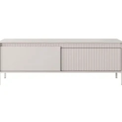 Laski Meble Szafki Rtv Do Salonu|Szafki Rtv*Szafka RTV ryflowana z szafkami Senso 2d beżowa