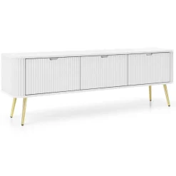 Piaski Szafki Rtv Do Salonu|Szafki Rtv*Szafka RTV ryflowana Zova biała