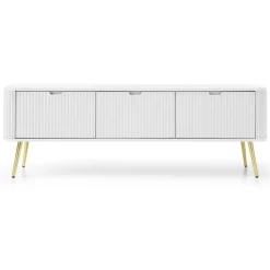 Piaski Szafki Rtv Do Salonu|Szafki Rtv*Szafka RTV ryflowana Zova biała