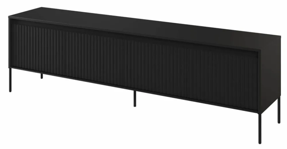 Lenart Szafki Rtv Do Salonu|Szafki Rtv*Szafka RTV z lamelami Trend TR-06 czarna