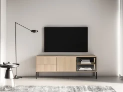 ML Meble Szafki Rtv Do Salonu|Szafki Rtv*Szafka RTV z szufladami i witryną Barnee 04