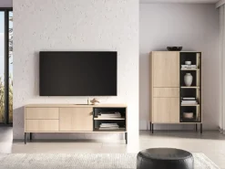 ML Meble Szafki Rtv Do Salonu|Szafki Rtv*Szafka RTV z szufladami i witryną Barnee 04