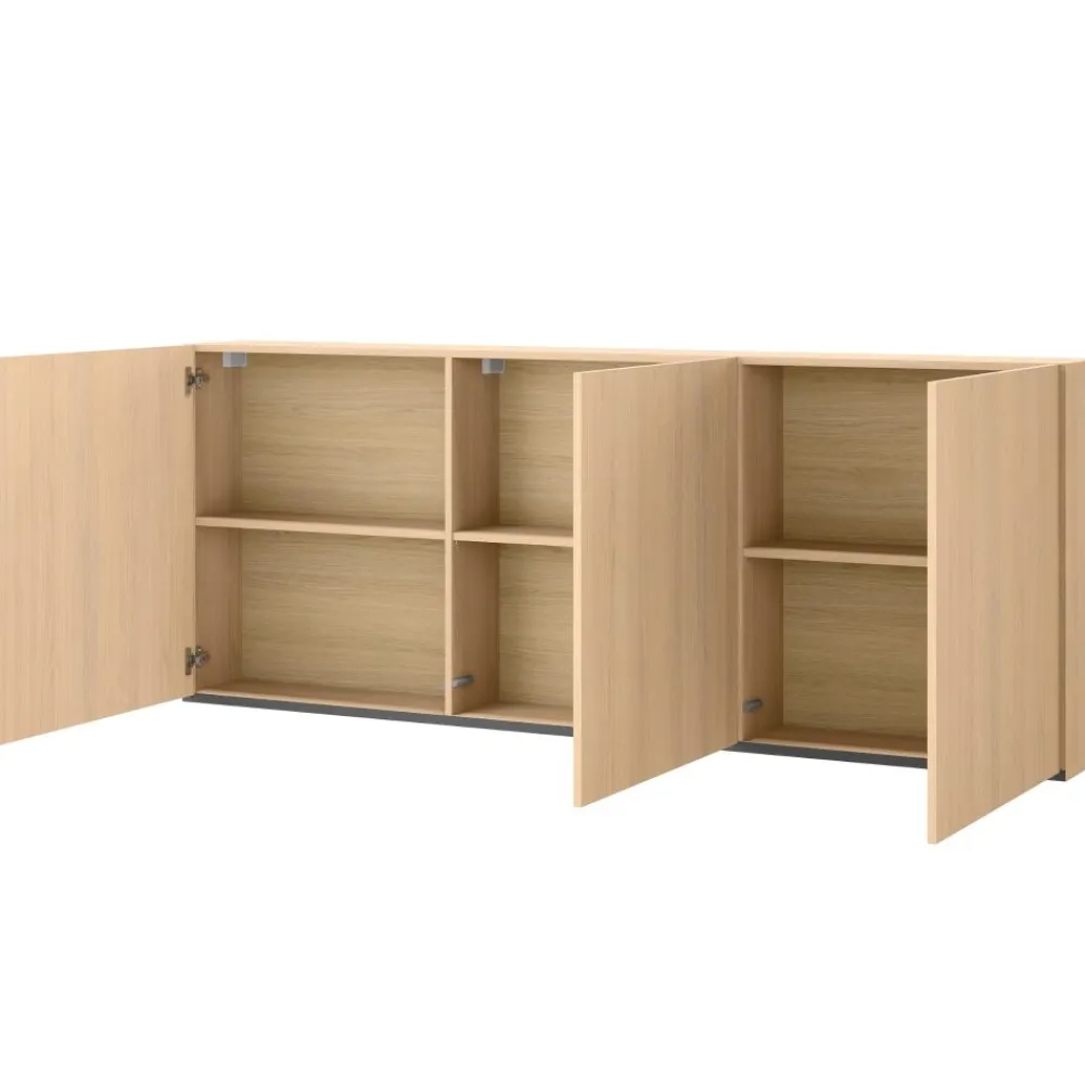 Dzieci Lenart Szafki I Regały Do Biura|Szafki I Regały Do Pokoju Młodzieżowego*Szafka wisząca trzydrzwiowa WO-06 Woow dąb vincenza bielona