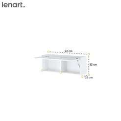 Lenart Tapczany|Szafki Wiszące Do Półkotapczanu*SZAFKA WISZĄCA UCHYLNA BC-29 DO PÓŁKOTAPCZANU BIAŁY POŁYSK/ BIAŁY MAT BED CONCEPT