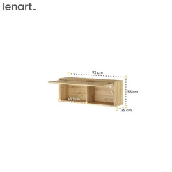 Lenart Tapczany|Szafki Wiszące Do Półkotapczanu*SZAFKA WISZĄCA UCHYLNA BC-29 DO PÓŁKOTAPCZANU DĄB ARTISAN BED CONCEPT