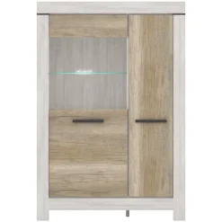 Mebelbos Witryny Do Jadalni|Witryny Do Salonu*Szeroka i niska witryna ze szklanymi półkami Belen