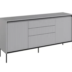 Dzieci Lenart Komody Do Biura|Komody Do Przedpokoju*Szeroka komoda ryflowana   Trend TR-01 szara