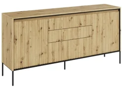 Dzieci Lenart Komody Do Biura|Komody Młodzieżowe*Szeroka komoda ryflowana Trend TR-01 dąb artisan