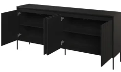 Dzieci Lenart Komody Do Biura|Komody Do Przedpokoju*Szeroka komoda z lamelami Trend TR-04 czarna