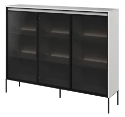 Lenart Szafki I Regały Do Biura|Witryny Do Jadalni*Szeroka szklana witryna   Trend TR-08 biała