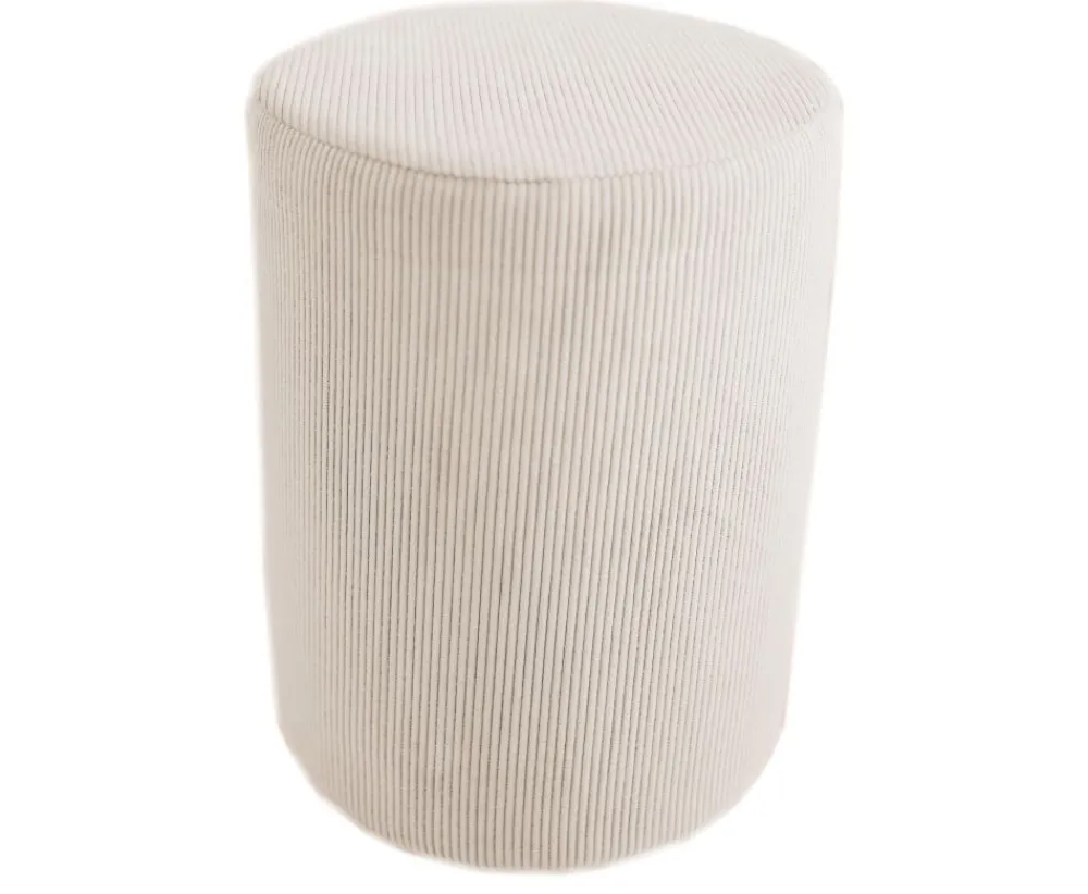 Dzieci Hauss Pufy Do Przedpokoju|Pufy Do Pokoju Młodzieżowego*Sztruksowa pufa okragła ecru Roller