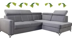 Libro Narożniki Do Salonu|Narożniki*Tabou by narożnik Elbrus 2FL-BKR z regulacją zagłówków