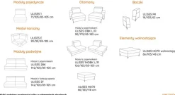 Libro Narożniki Do Salonu|Narożniki*Tabou by narożnik modułowy Ulises na nóżkach