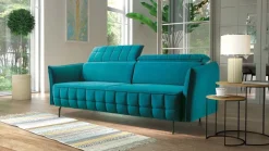 Libro Kanapy I Sofy Do Salonu|Sofy Rozkładane*Tabou by pikowana kanapa Molta 3FBA na wysokich nózkach