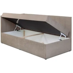 Dzieci Mebelbos Łóżka Młodzieżowe|Łóżka Do Pokoju Dziecięcego*Tapczan młodzieżowy 90x200 z pojemnkiem Cropp beżowy