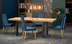 Halmar Stoły*TIAGO stół rozkładany 140-220/80 blat: dąb craft, nogi: czarny (3p=1szt)1 sztuka