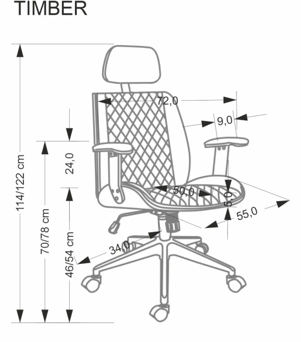 Halmar Fotele*TIMBER fotel gabinetowy orzechowy/beżowy1 sztuka