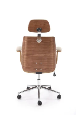 Halmar Fotele*TIMBER fotel gabinetowy orzechowy/beżowy1 sztuka