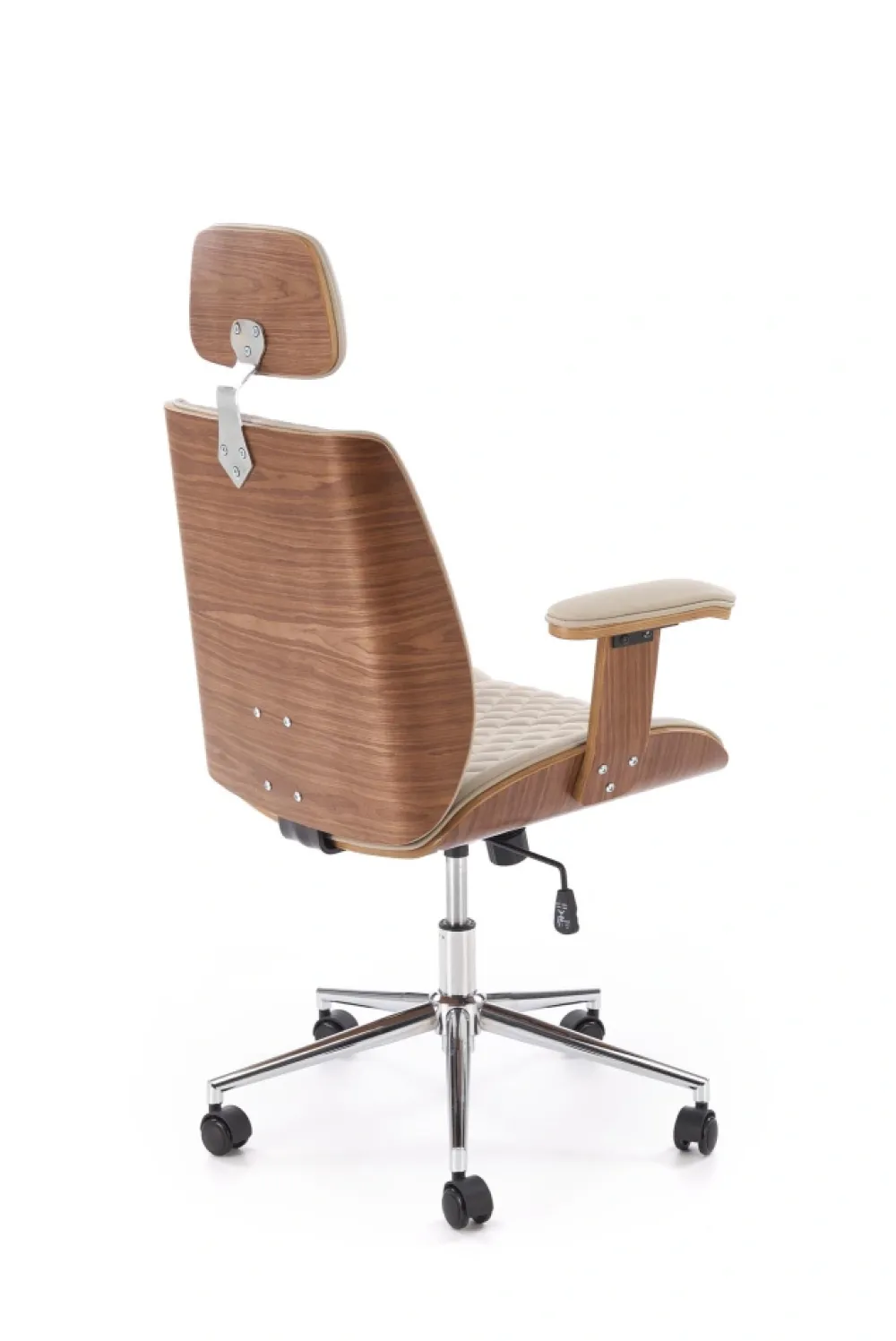 Halmar Fotele*TIMBER fotel gabinetowy orzechowy/beżowy1 sztuka