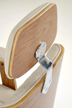 Halmar Fotele*TIMBER fotel gabinetowy orzechowy/beżowy1 sztuka