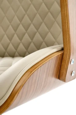 Halmar Fotele*TIMBER fotel gabinetowy orzechowy/beżowy1 sztuka