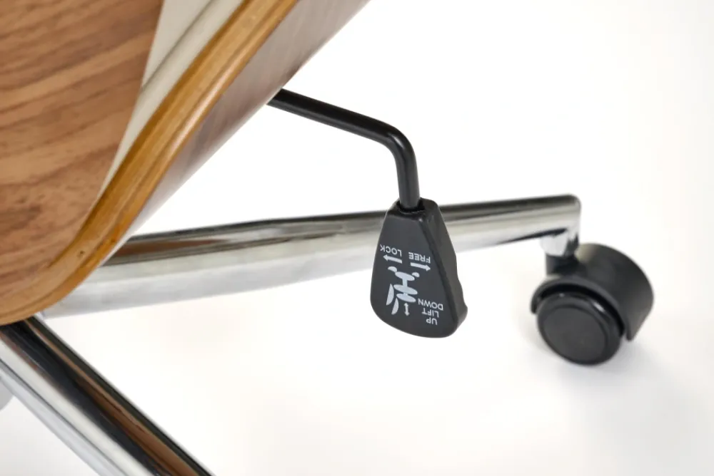 Halmar Fotele*TIMBER fotel gabinetowy orzechowy/beżowy1 sztuka