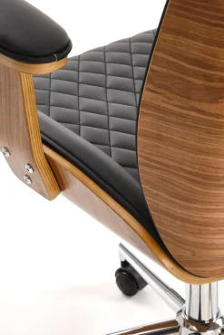 Halmar Fotele*TIMBER fotel gabinetowy orzechowy/czarny1 sztuka