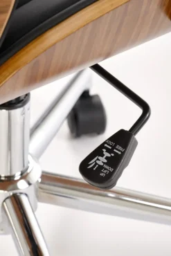 Halmar Fotele*TIMBER fotel gabinetowy orzechowy/czarny1 sztuka