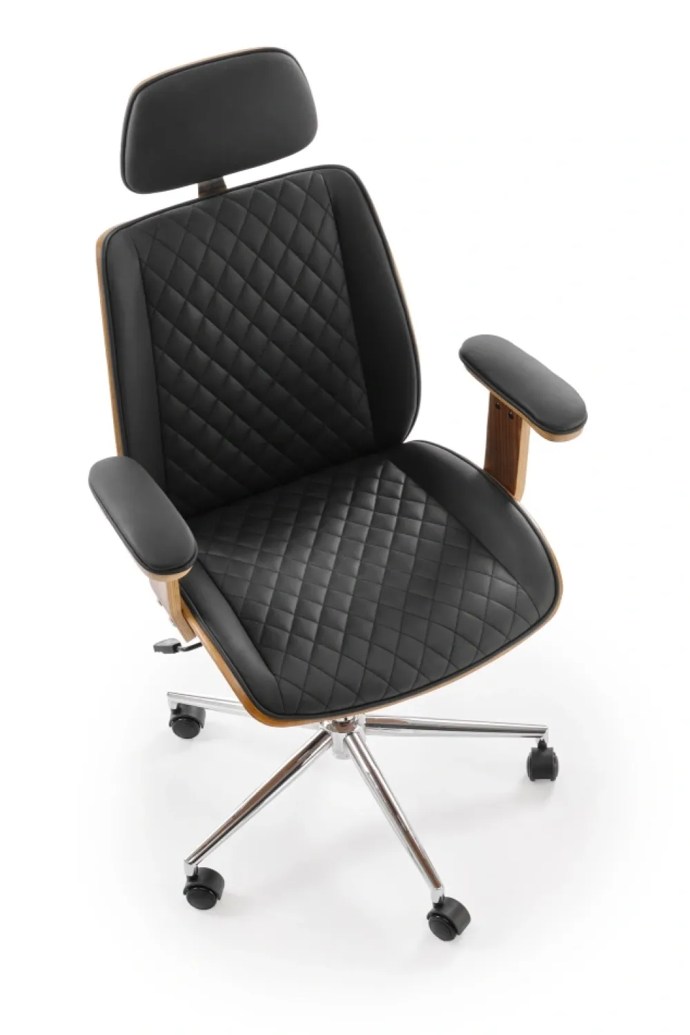 Halmar Fotele*TIMBER fotel gabinetowy orzechowy/czarny1 sztuka