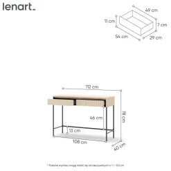 Lenart Toaletki Do Sypialni|Toaletki I Konsole*Toaletka do sypialni TREND TS-09 Beż piaskowy + czarny