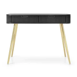 Piaski Toaletki I Konsole*Toaletka z lamelowymi frontami Zova czarna