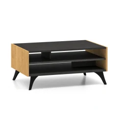 ML Meble Ławy I Stoliki Do Pokoju Młodzieżowego|Ławy I Stoliki Do Salonu*Toscania 07 Dąb Baltic Dune/Jesion Prestige Czarny - Stolik