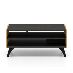 ML Meble Ławy I Stoliki Do Pokoju Młodzieżowego|Ławy I Stoliki Do Salonu*Toscania 07 Dąb Baltic Dune/Jesion Prestige Czarny - Stolik