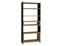 ML Meble Szafki I Regały Do Biura|Szafki I Regały Do Pokoju Młodzieżowego*TRIS 04 dąb artisan/czarny - regał
