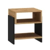Dzieci ML Meble Szafki Nocne Do Pokoju Młodzieżowego|Szafki Nocne Do Pokoju Dziecięcego*TRIS 01 dąb artisan/czarny - szafka nocna