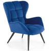 Halmar Fotele*TYRION fotel wypoczynkowy granatowy