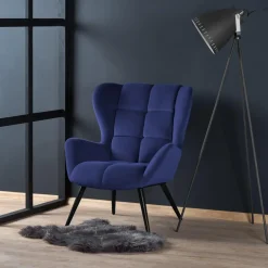 Halmar Fotele*TYRION fotel wypoczynkowy granatowy