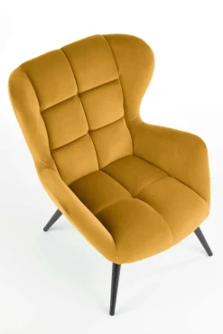Halmar Fotele*TYRION fotel wypoczynkowy musztardowy