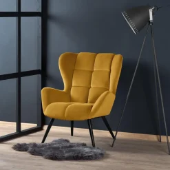 Halmar Fotele*TYRION fotel wypoczynkowy musztardowy