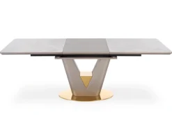 Halmar Stoły*VALENTINO stół rozkładany jasny popiel/złoty (3p=1szt)1 sztuka