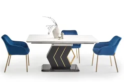 Halmar Stoły*VALENTINO stół rozkładany jasny popiel/złoty (3p=1szt)1 sztuka