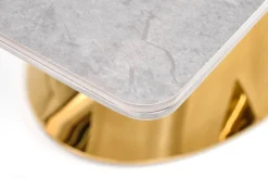 Halmar Stoły*VALENTINO stół rozkładany jasny popiel/złoty (3p=1szt)1 sztuka