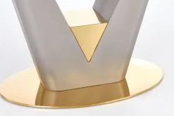 Halmar Stoły*VALENTINO stół rozkładany jasny popiel/złoty (3p=1szt)1 sztuka